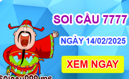 Soi cầu 7777 ngày 14-02-2025 – Cầu lô tứ quý 7777 hôm nay