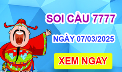 Soi cầu 7777 ngày 07-03-2025 – Cầu lô tứ quý 7777 hôm nay