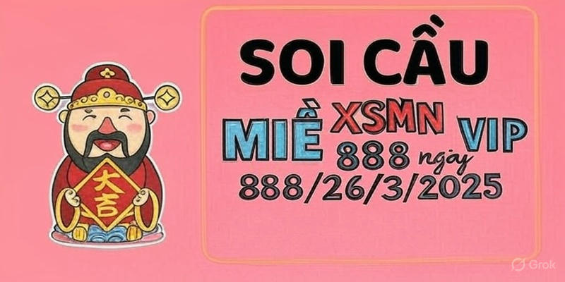 Soi cầu miền nam VIP 888 26/3/2025 – Dự đoán Đề Đẹp Chuẩn Xác hôm nay